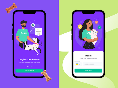 Dogiz - Onboarding by Antonina Diadenchuk for habitat on Dribbble