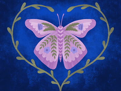 Purple Butterfly butterfly butterfly and flowers butterfly drawing ipad ipadprocreate procreatebegginers procreatedrawing