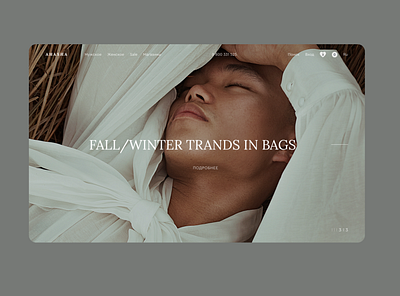 Fashion Bags Store Website Design design ui ux web