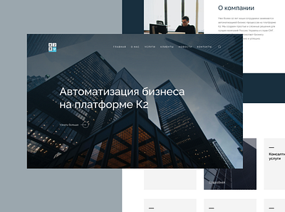 Business Automatization Web Design branding design ui ux web