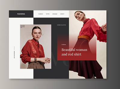 Woman Fashion Website Design branding design fashion minimal ui ux web website