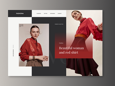 Woman Fashion Website Design