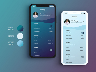 Daily UI. Day #7 : Settings