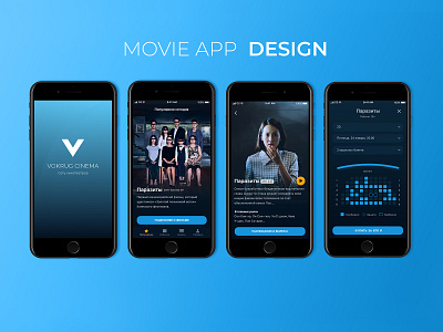 Movie app app design figma ui
