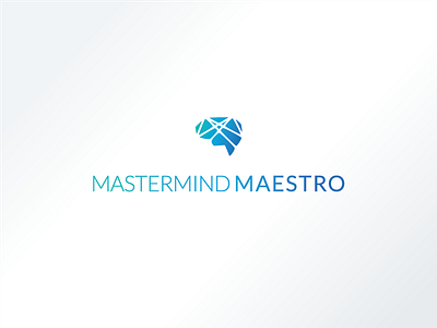 Mastermind Maestro Logo gradient logo mind