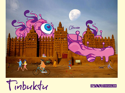 Timbuktu africa african graphic art art graphic art illustration timbuktu tourism traditional
