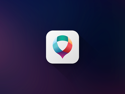 App Icon Design Proposal - Mylivn app icon branding colorful icon design location pin logo social app ui uxui 社交