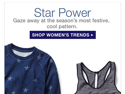 Gap European Women's New Trends Email design email fashion gap graphic simplicity tech ui ux visual web