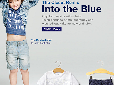 Gap European Toddler Boy Directory Page design fashion gap graphic mobile ui ux web