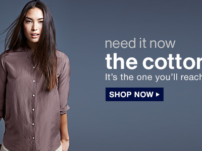 Gap EU Women's Cotton Blouse Sub Message desktop ecommerce fashion gap graphic layout web