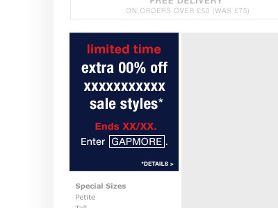 Gap Sale LNC Asset design ecommerce fashion flat graphic mobile promo ui ux visual web