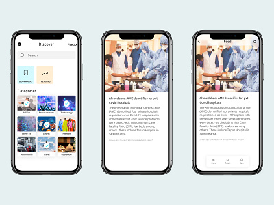 Inshorts App Redesign - News App UI adobexd app design figma illustrator inshorts inshorts redesign minimal mobile app mobile design news ui newsapp newsfeed newspaper ui uiux ux