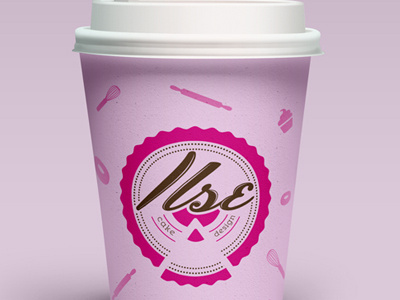 Ilse Cup brand branding design flat graphic icon illustration logo logotype typography vector