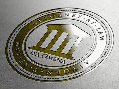 Omena Attorney Brand brand branding design flat graphic icon illustration logo logotype typography vector