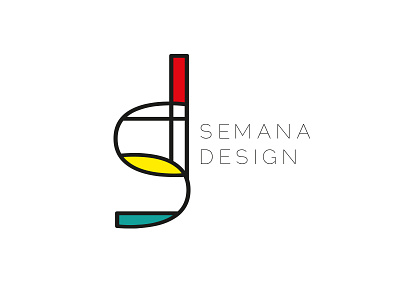 Semana Design (Design Week) brand branding design flat graphic icon illustration logo logotype typography vector