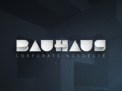 Bauhaus Corporate 3d brand branding design graphic icon illustration logo logotype typography vector