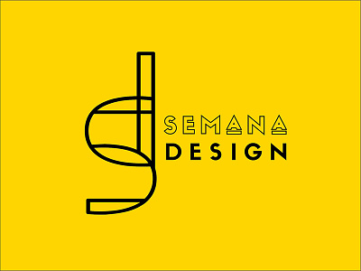 Semana Design (Design Week) brand branding design flat graphic icon illustration logo logotype typography vector