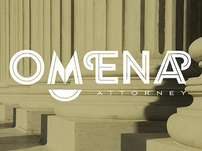 Omena Lawyer brand branding colors design flat icon illustration logo logotype typography vector