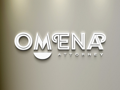 Omena Lawyer 3d brand branding icon logo logotype