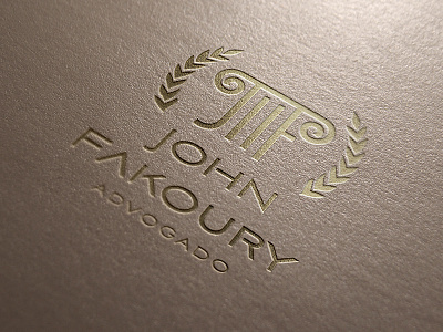 John Fakoury Lawyer brand branding clean design icon law lawyer logo logotype minimal modern