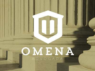 Omena Lawyer brand branding clean design icon law lawyer logo logotype minimal
