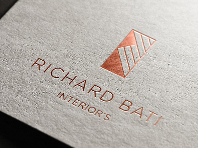 RB interior's design logo mockup branding design flat graphic graphic design graphicdesign interior design logo minimal mockup monogram