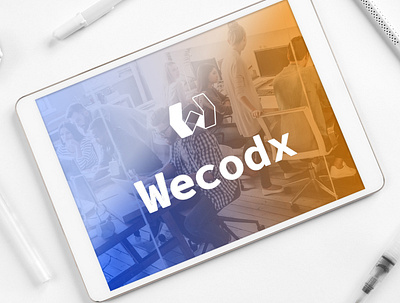 Wecodx logo branding design flat graphic graphic design graphicdesign icon logo minimal monogram web