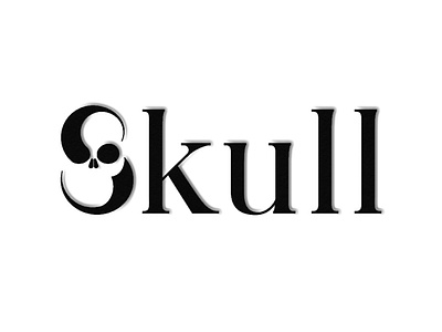Skull logo branding design flat graphic graphic design graphicdesign illustrator logo minimal skull typography