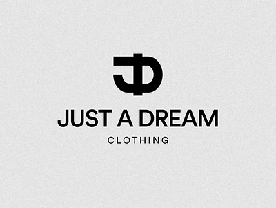 Just a dream Logo branding design flat graphic graphic design graphicdesign illustrator logo monogram typography