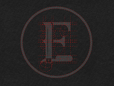 F E monogram griglia scuro barbershop branding design flat graphic graphic design graphicdesign icon illustrator illustrator cc logo minimal monogram monogram logo photoshop