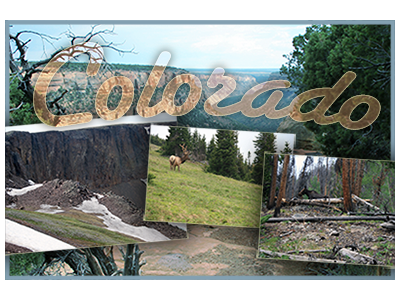 Colorado Postcard colorado postcard photoshop rocky national park