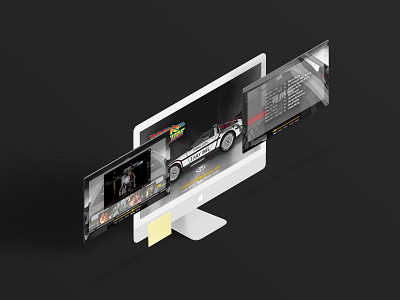 UIUX | Micro movie website - Back To The Future | SCHOOLPROJECT