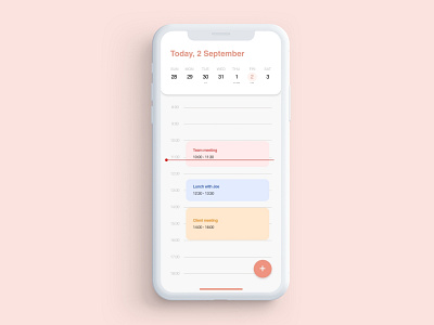 Daily UI | Schedule app