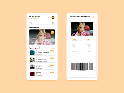 UIUX | Event ticket app