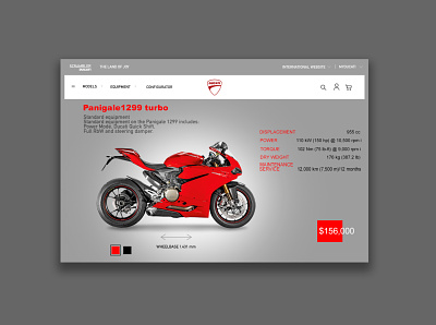 Ducati Web adobephotoshop behance desing ilustration inviture like like button likeforlike likeness likes sketch ui ux uxui web website