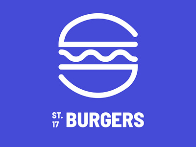 St 17 Burger Logo branding burger logo illustration logo logo design