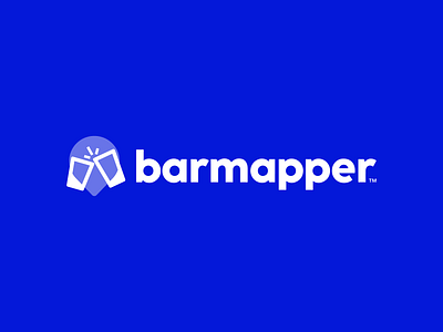 Barmapper Logo Concept app branding design icon logo minimal vector