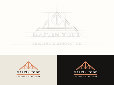 Logo Concept • Martin Todd Building Services brand identity branding concept construction design logo sketch structure vector