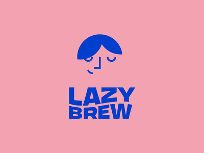 Lazy Brew Logo Concept brandidentity branding coffee color concept design flat graphic design illustration logo roaster vector