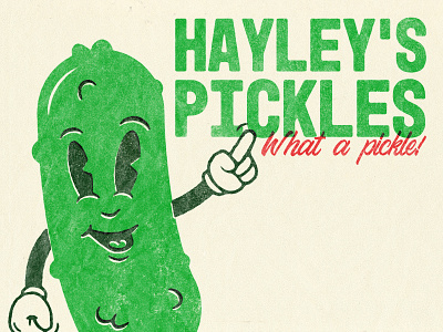 Pickle Mascot branding character comical concept design logo mascot photoshop pickles retro vector vintage