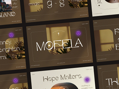 Mofela - Sans Display Font
