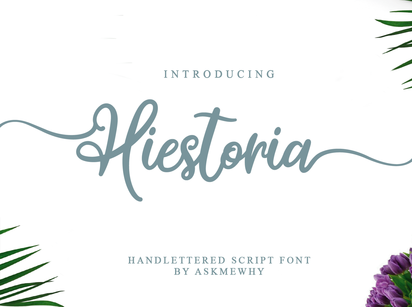 Hiestoria font script by Gesangw on Dribbble