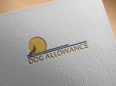 DOG ALLOWANCE LOGO branding clean design dog dog food dog logo dog logo design dog lover doggy graphic design illustration logo typography