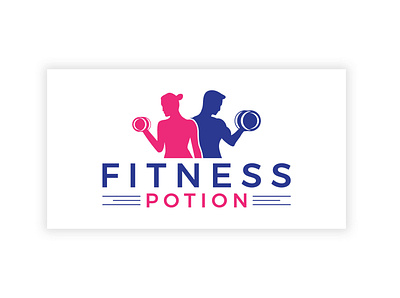 FITNESS POTION branding businesscard clean design fitness potion graphic design logo stationary design stationary logodesing typography