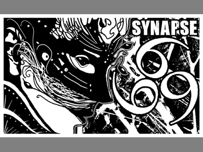 Synapse 666 black illustration print white