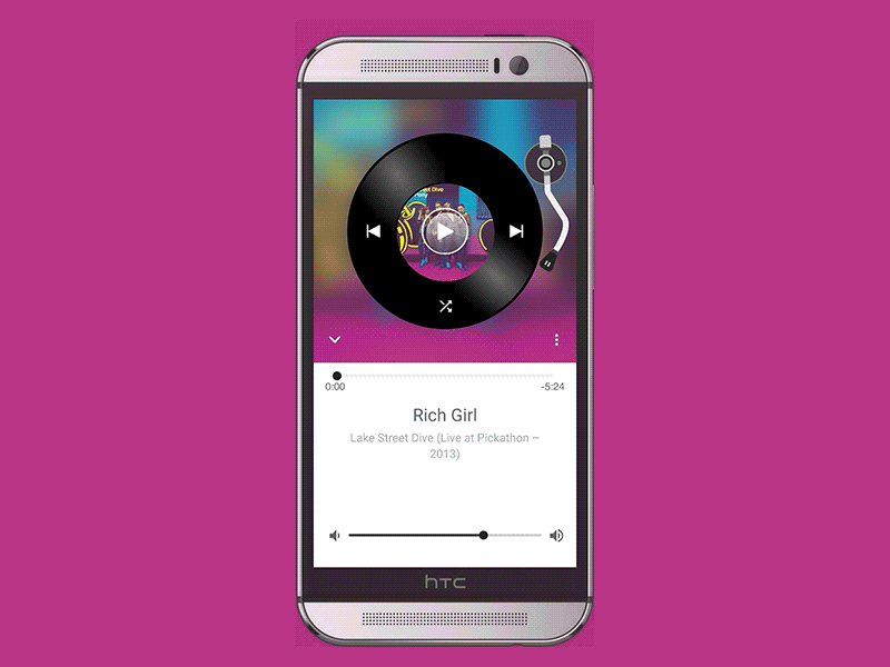 Daily UI Challenge - Day 9 daily ui design framer interaction design music player ui