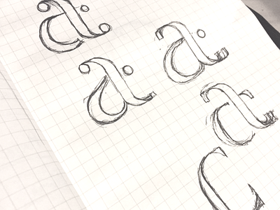 New Logo Sketches - WIP a letterform lettering logo monogram sketching t