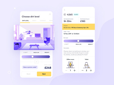 eMop — The “Uber for Residential Cleaning” app app design application booking flow branding delivery app design ecommerce illustration logo ui ux uxdesign web design website