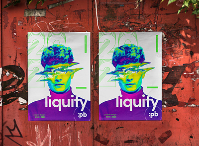 Liquify poster #001 graphic design