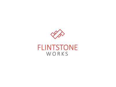 Flintstone works Logo adobe illustrator design logo vector